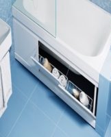 DIY step-by-step instructions for installing a screen under the bathtub