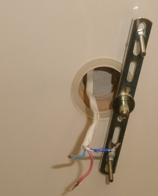 The butterfly bracket is rarely used to mount light fixtures