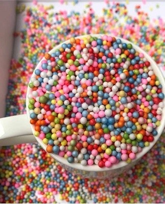 Slime with foam balls inside has an excellent anti-stress effect.