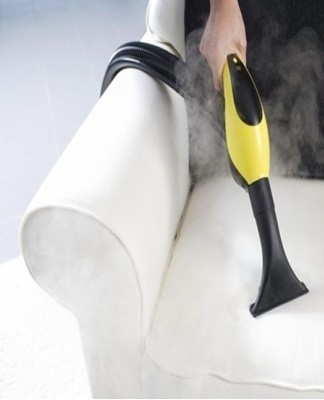 In addition to the use of gels, washing powders, sprays to combat dirt on upholstered furniture, household appliances are used.