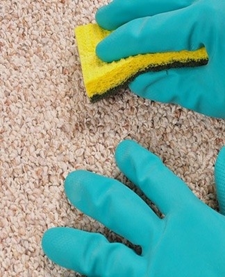 It is applied to the stain and washed off after 15-20 minutes.