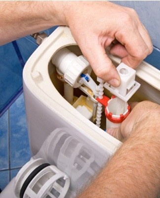 The water pressure directly depends on the amount of water collected in the tank.