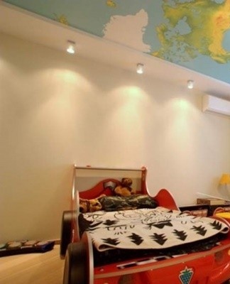 Most often, these rooms are smaller than bedrooms and therefore do not need to be lit with bright lamps.