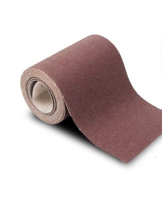 Fine grit sandpaper helps remove defects on steel furniture items.