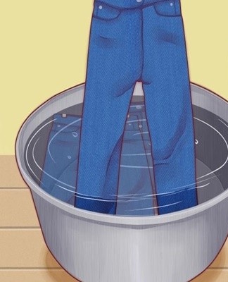 Blue is used to enhance the natural color of denim and make the garment more vibrant.