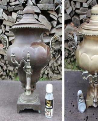 To remove stains in hard-to-reach areas, you can use a toothbrush or a fine brush.