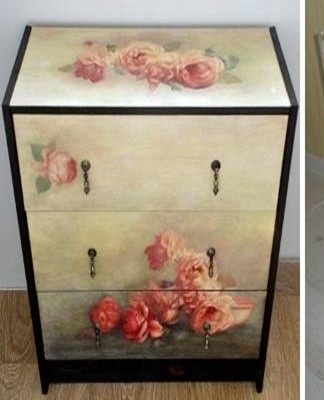 Repainting a chest of drawers in a different color is the easiest way to change its decor.
