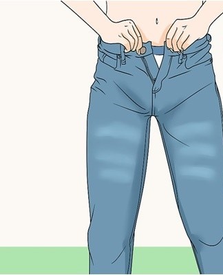 Pants must be buttoned to wear.