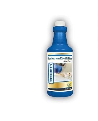 A stain remover is produced under the brand name Chemspec which removes traces of liquids