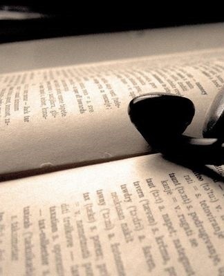 headphones on the book