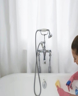 Washing powder corrodes and damages the integrity of acrylic.