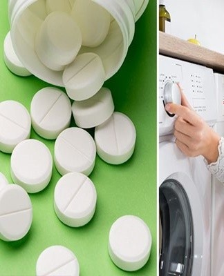 Acetylsalicylic acid is used to clean light colored items.