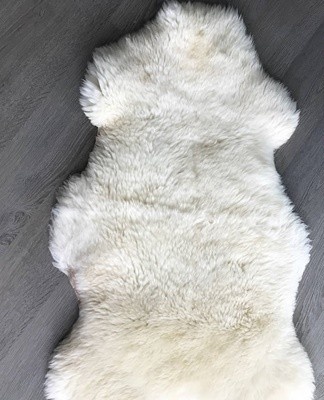 Proper drying of sheepskins is another important step in product care.