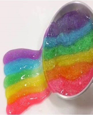 To make slime shiny, just add 1-2 drops to slime.