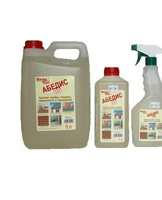 The previously cleaned surface is impregnated with an antiseptic using a brush.