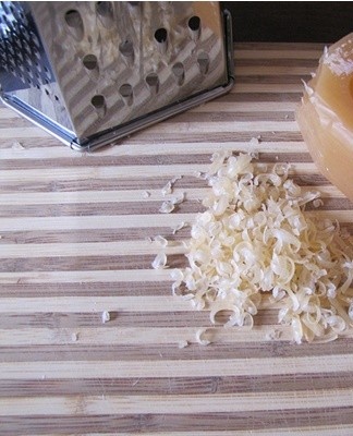 Soap shavings are diluted with water and heated over low heat.