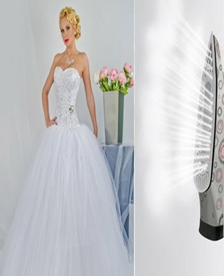 With a narrow nose iron, you can iron the fabric.