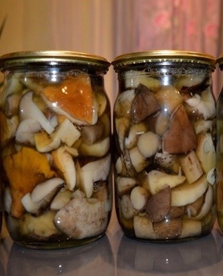 Rolled salted mushrooms can be stored for up to a year.