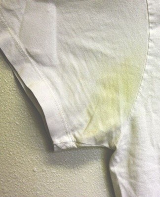 Aged deodorant stains lend themselves well to salt.