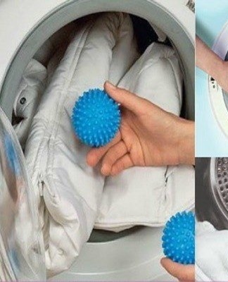 The method is similar to the option using a washing machine and special balls.