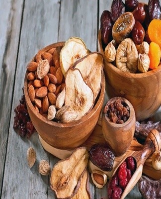 Dried fruits require periodic attention from the woman.