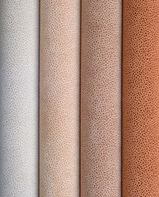 Textiles chemically treated with a light pile on the front side.