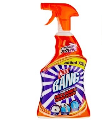 Cillit Bang Cleaner will help remove glue stains inadvertently placed on tiles.