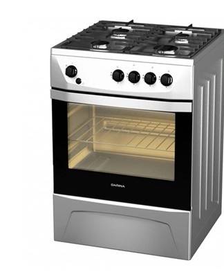 The model is characterized by the presence of a compact oven without a grill, but with a gas control system and lighting