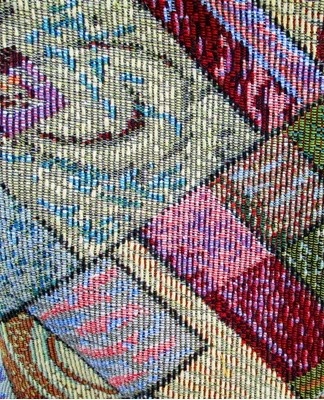 Upholstery fabric, the threads of which are intertwined in a special way, creating a certain pattern on the surface of the material