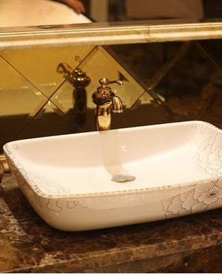 porcelain sink