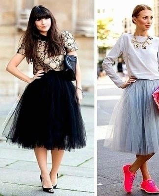 tulle and skirt