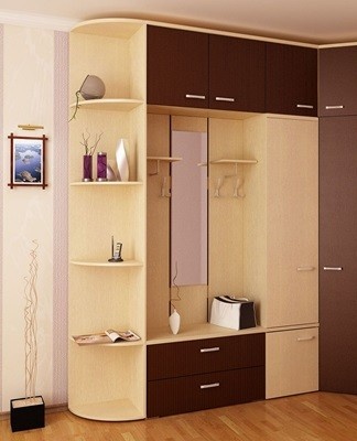 Free space in a small hallway should be used wisely in order to take advantage of it.