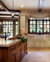 Ideas for a beautiful kitchen design in a private house, layout and design rules