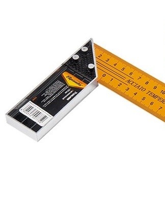 The tool allows you to measure the exact angle of 90 degrees, which is necessary for the alignment of cabinets.