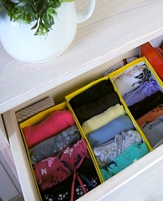 Try to fold the boxer shorts so that the seams line up with each other.