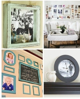 When hanging pictures, you can use special Velcro that can be stuck to almost any surface.