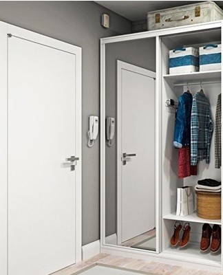 Interior design and design ideas for a small hallway in an apartment