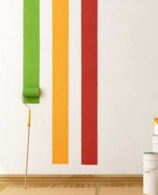 Water-based paints are only available in white and black colors, other shades can be achieved by tinting