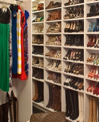 If your apartment or house has a storage room, use it as storage space for unnecessary shoes.