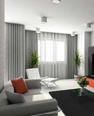 However, dark tones will make an already small living room less spacious.