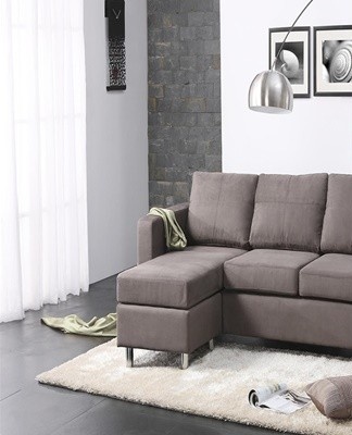 Upholstery fabric is made by weaving smooth, fluffy fibers into a chenille yarn