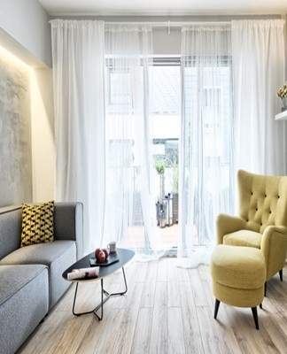 Miniature fittings are an excellent design solution for arranging a small room.