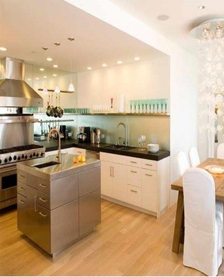 If there are design elements, decorative lighting is used.