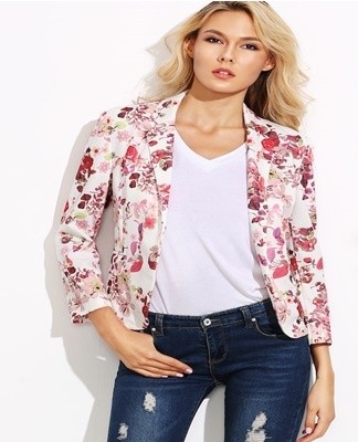 Modern fashion allows for printed fabric jackets.