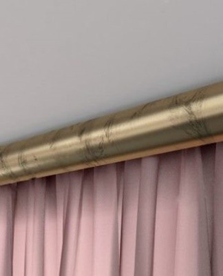 When installing the cornice on the ceiling, you need to make a hole in the middle of the profile.