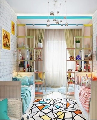 Zoning rules for children's rooms for children of different sexes and interior decoration ideas