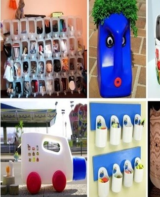 For drawers, flat plastic canisters are suitable.