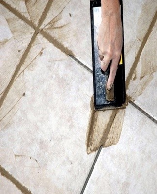 To remove grout marks, you will need to purchase a special detergent