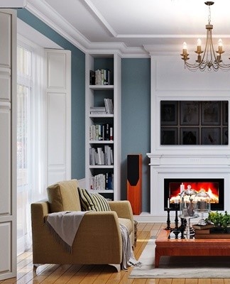 Arrangement of a fireplace in a small living room requires material costs, but such a detail will create comfort and a cozy atmosphere.