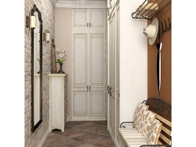 design of a small hallway in a classic style